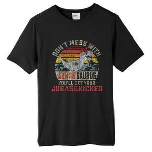 Dont Mess With Auntiesaurus Youll Get Jurasskicked Auntie Tall Fusion ChromaSoft Performance T-Shirt