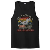 Dont Mess With Auntiesaurus Youll Get Jurasskicked Auntie PosiCharge Competitor Tank