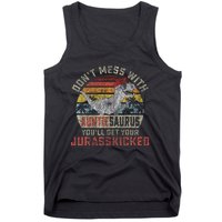 Dont Mess With Auntiesaurus Youll Get Jurasskicked Auntie Tank Top