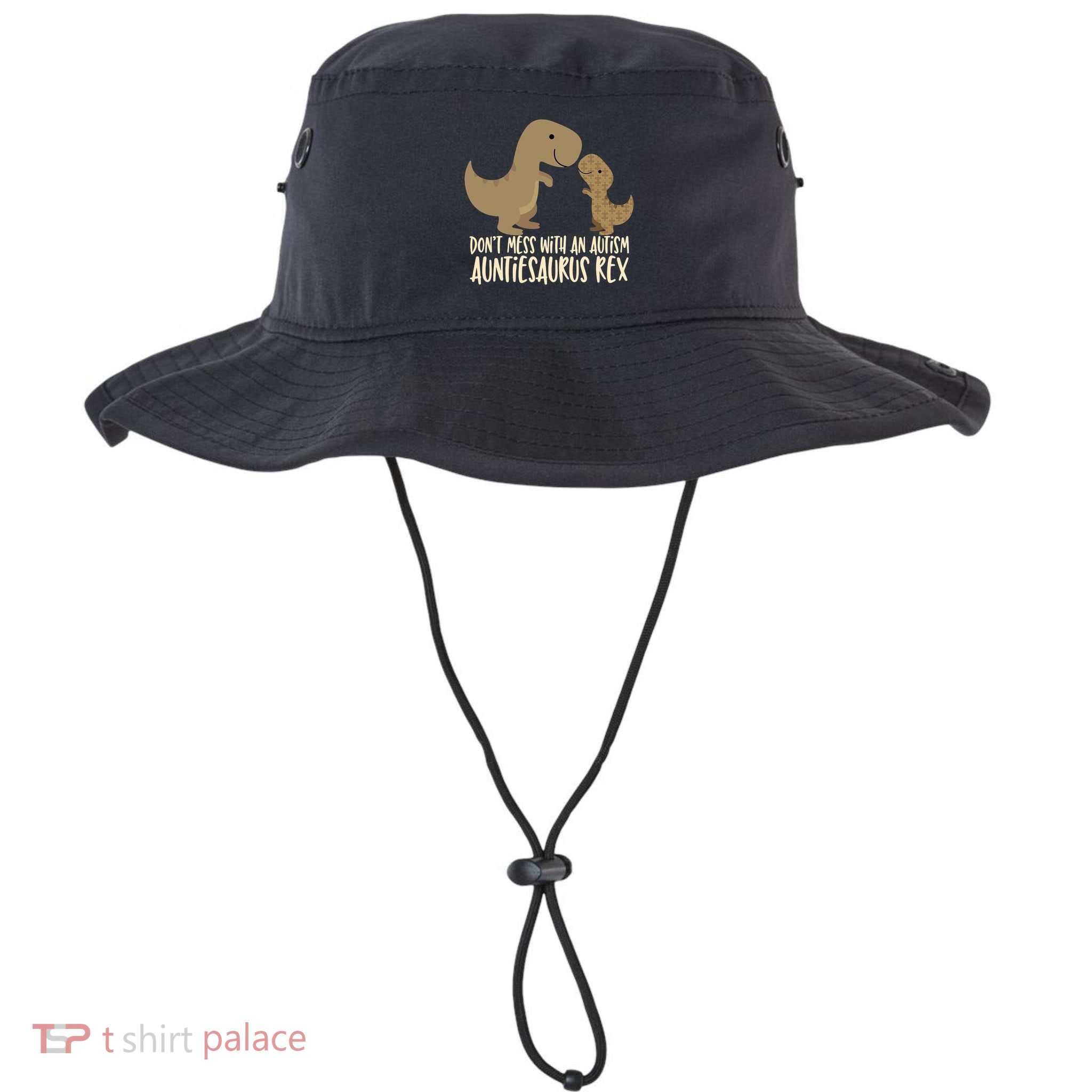 DonT Mess With An Autism Aunt Auntiesaurus Rex Bucket Hat