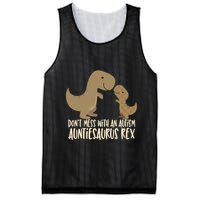 DonT Mess With An Autism Aunt Auntiesaurus Rex Mesh Reversible Basketball Jersey Tank