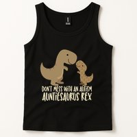 DonT Mess With An Autism Aunt Auntiesaurus Rex Tank Top