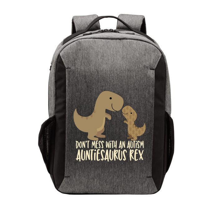 DonT Mess With An Autism Aunt Auntiesaurus Rex Vector Backpack
