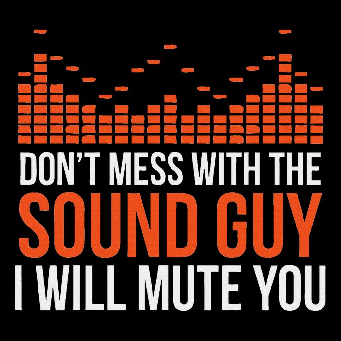 Don't Mess With The Sound Guy I Will Mute You Full-Length Apron With Pockets