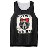 Don't Mess with Mama Bear Funny Mom Bleached Mothers Day Mesh Reversible Basketball Jersey Tank