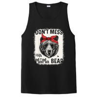 Don't Mess with Mama Bear Funny Mom Bleached Mothers Day PosiCharge Competitor Tank