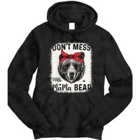 Don't Mess with Mama Bear Funny Mom Bleached Mothers Day Tie Dye Hoodie