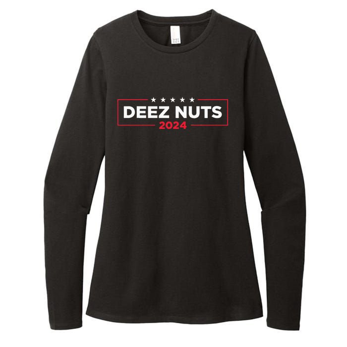 Deez Nuts 2024 Humorous Meme Campaign Womens CVC Long Sleeve Shirt