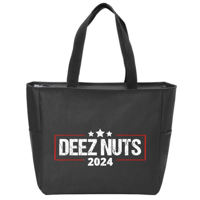 Deez Nuts 2024 Meme Campaign Funny Election Zip Tote Bag