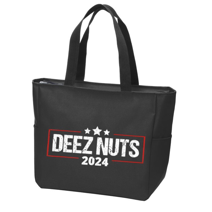 Deez Nuts 2024 Meme Campaign Funny Election Zip Tote Bag