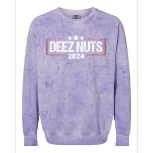 Deez Nuts 2024 Humorous Meme Campaign Colorblast Crewneck Sweatshirt