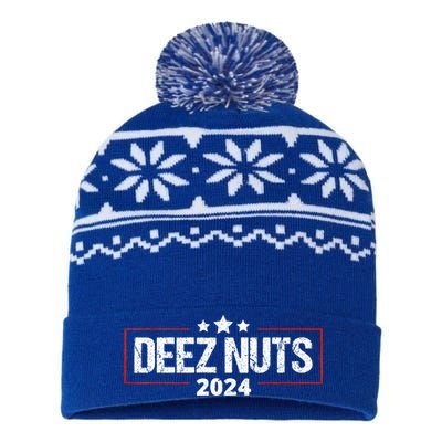 Deez Nuts 2024 Humorous Meme Campaign USA-Made Snowflake Beanie