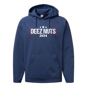 Deez Nuts 2024 Humorous Meme Campaign Performance Fleece Hoodie