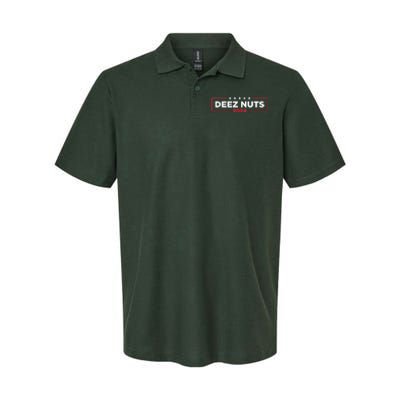 Deez Nuts 2024 Humorous Meme Campaign Softstyle Adult Sport Polo