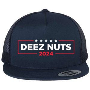 Deez Nuts 2024 Humorous Meme Campaign Flat Bill Trucker Hat