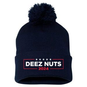 Deez Nuts 2024 Humorous Meme Campaign Pom Pom 12in Knit Beanie