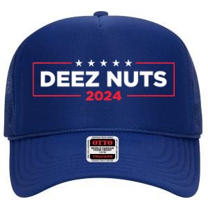 Deez Nuts 2024 Humorous Meme Campaign High Crown Mesh Back Trucker Hat