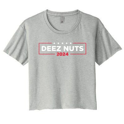 Deez Nuts 2024 Humorous Meme Campaign Women's Crop Top Tee