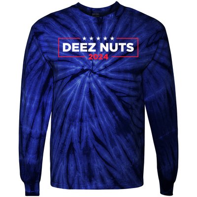 Deez Nuts 2024 Humorous Meme Campaign Tie-Dye Long Sleeve Shirt