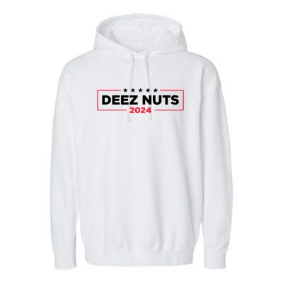 Deez Nuts 2024 Humorous Meme Campaign Garment-Dyed Fleece Hoodie