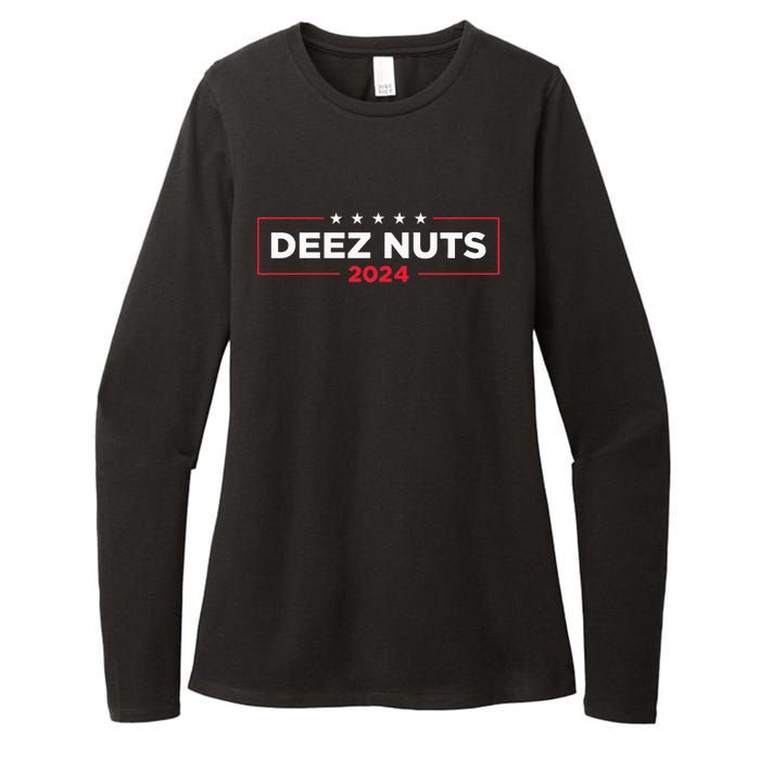 Deez Nuts 2024 Humorous Meme Campaign Novelty Womens CVC Long Sleeve Shirt