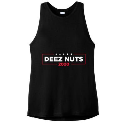 Deez Nuts 2020 Humorous Meme Campaign Ladies PosiCharge Tri-Blend Wicking Tank