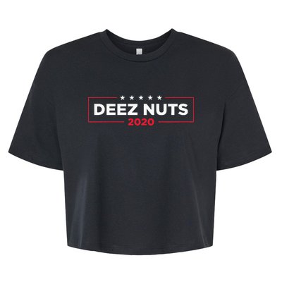 Deez Nuts 2020 Humorous Meme Campaign Bella+Canvas Jersey Crop Tee