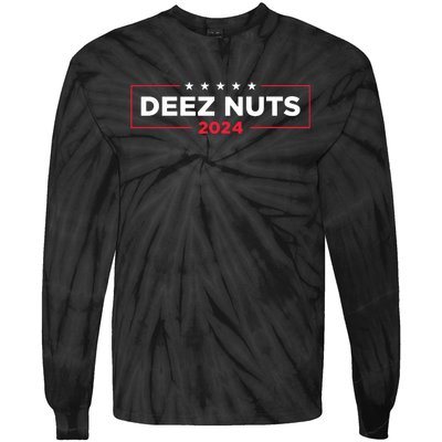 Deez Nuts 2024 Humorous Meme Campaign Women Novelty Tie-Dye Long Sleeve Shirt