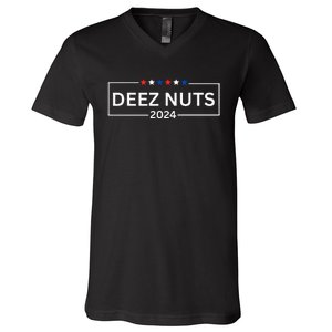 Deez Nuts 2024  Funny 2024 Presidential Election V-Neck T-Shirt