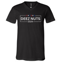 Deez Nuts 2024  Funny 2024 Presidential Election V-Neck T-Shirt