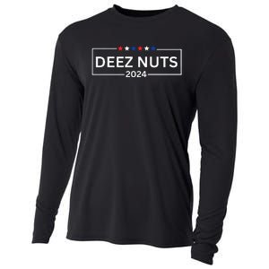 Deez Nuts 2024  Funny 2024 Presidential Election Cooling Performance Long Sleeve Crew