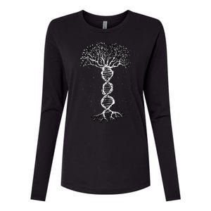 DNA Tree Womens Cotton Relaxed Long Sleeve T-Shirt