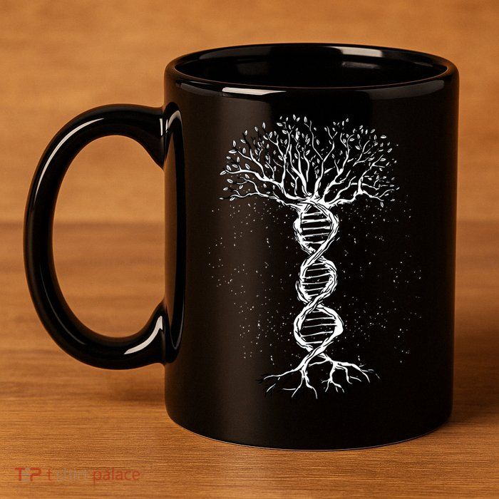 DNA Tree 11oz C Handle Ceramic Mug