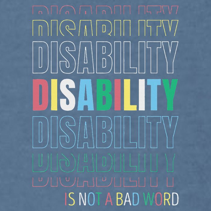 Disability Not A Bad Word Celebrate Disability Pride Month Garment-Dyed Sweatshirt