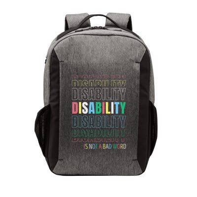 Disability Not A Bad Word Celebrate Disability Pride Month Vector Backpack