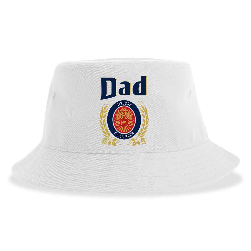 Dad Needs A Cold Beer Sustainable Bucket Hat