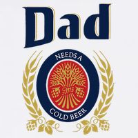 Dad Needs A Cold Beer Youth Performance Sprint T-Shirt