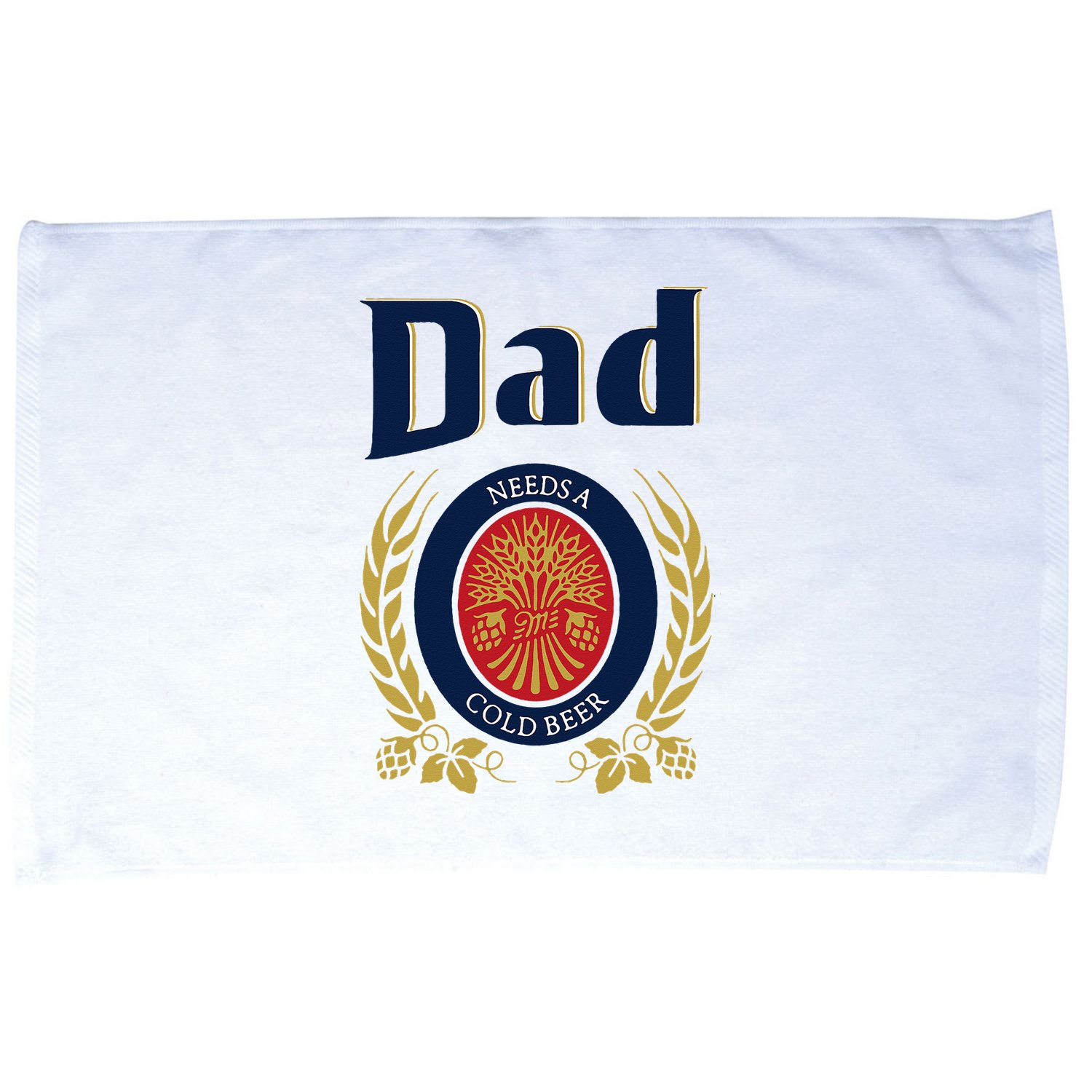 Dad Needs A Cold Beer Microfiber Hand Towel