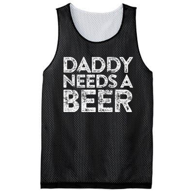 Daddy Needs A Beer FatherS Day Mesh Reversible Basketball Jersey Tank