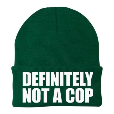 Definitely Not A Cop Knit Cap Winter Beanie