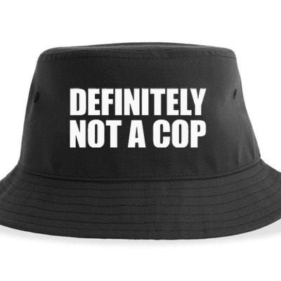 Definitely Not A Cop Sustainable Bucket Hat