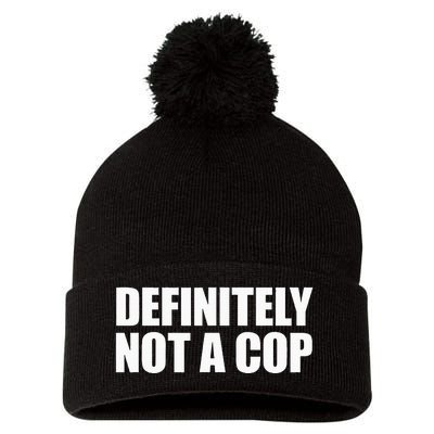 Definitely Not A Cop Pom Pom 12in Knit Beanie