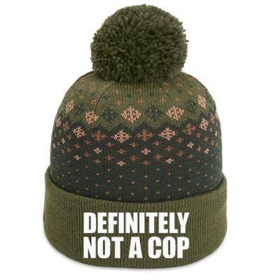 Definitely Not A Cop The Baniff Cuffed Pom Beanie