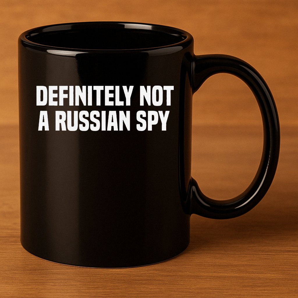 Definitely Not A Russian Spy Costume Halloween Party 11oz C Handle Ceramic Mug
