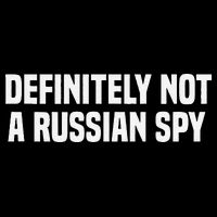 Definitely Not A Russian Spy Costume Halloween Party Flat Bill Trucker Hat