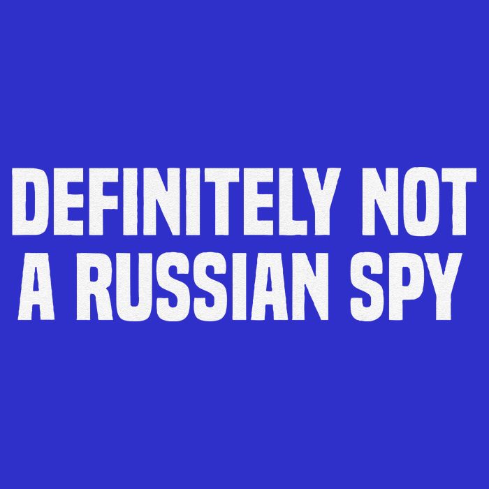 Definitely Not A Russian Spy Costume Halloween Party V-Neck T-Shirt