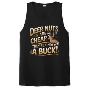 Deer Nuts Are Cheap They Are Under A Buck Hunting Humor PosiCharge Competitor Tank