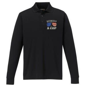 Definitely Not A Cop Undercover Police Operation Detective Performance Long Sleeve Polo