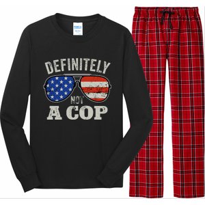 Definitely Not A Cop Undercover Police Operation Detective Long Sleeve Pajama Set