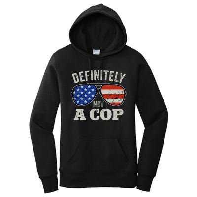 Definitely Not A Cop Undercover Police Operation Detective Women's Pullover Hoodie